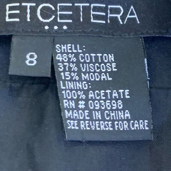 Etcetera Animal Print Mini-Skirt Abstract Pattern Faux Fur Back‎ Slit Size 8 - Picture 3 of 6